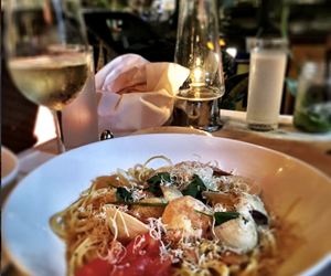 Delicious seafood entree