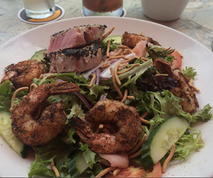 Grilled shrimp salad