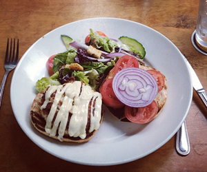 burger at the Grand Cafe